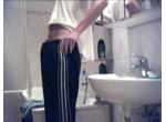 huge monster in bathroom